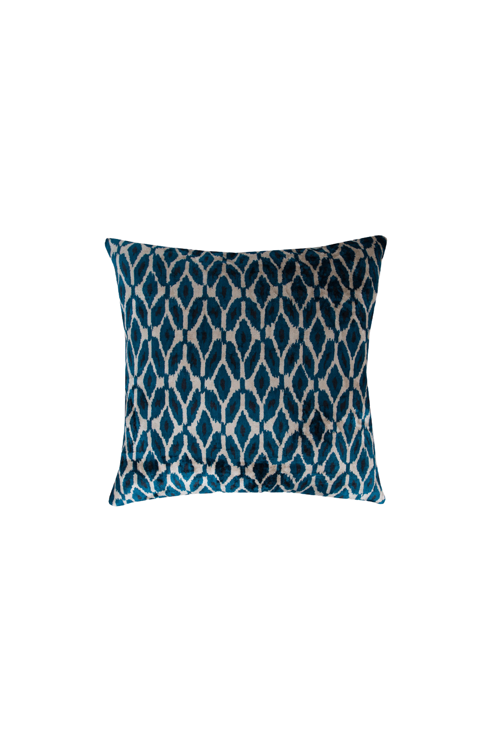 La Casa Antica-İpek Kadife İkat Yastık Kılıfı (50x50cm)-Yastık Kılıfı-1-Milagron.com