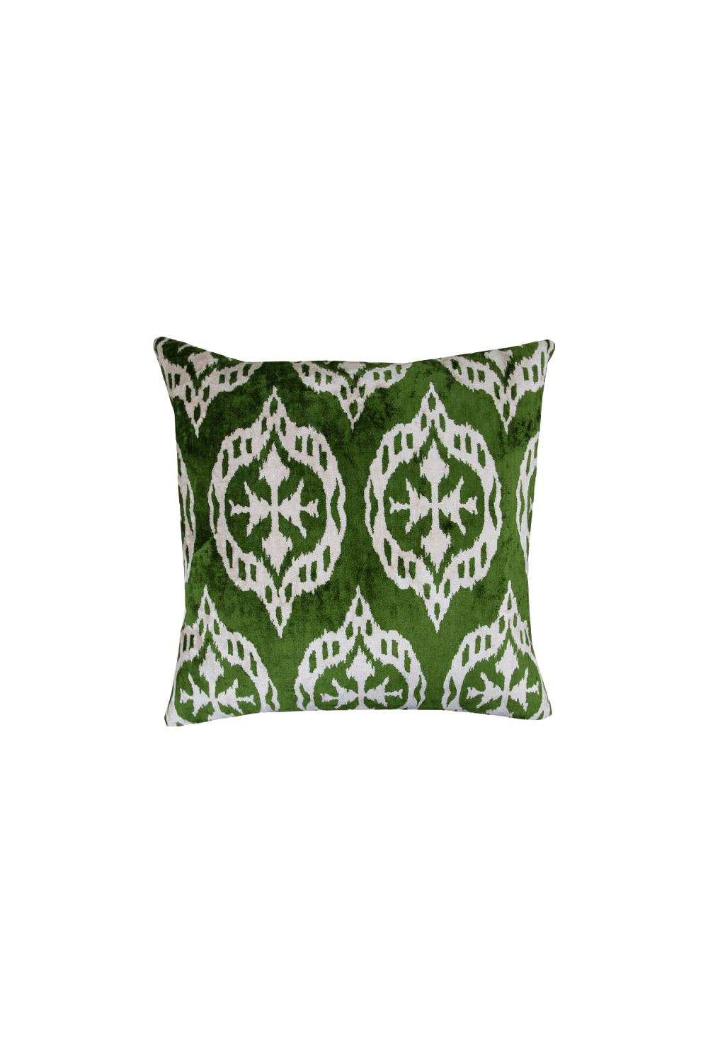 La Casa Antica-İpek Kadife İkat Yastık Kılıfı (50x50cm)-Yastık Kılıfı-1-Milagron.com