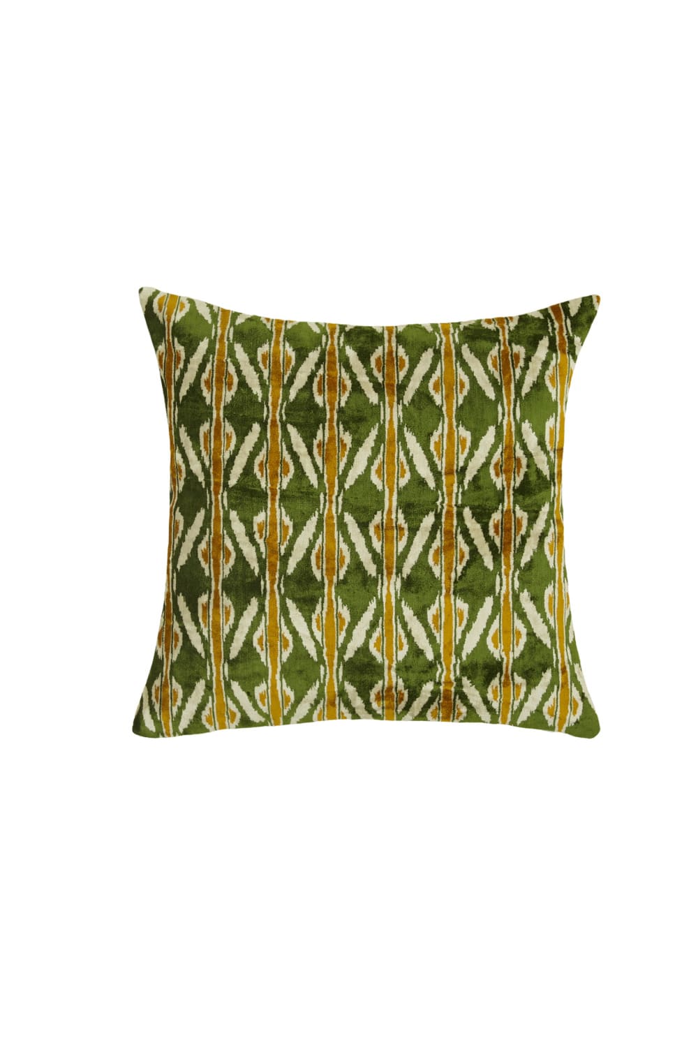 La Casa Antica-İpek Kadife İkat Yastık Kılıfı (50x50cm)-Yastık Kılıfı-1-Milagron.com