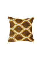 La Casa Antica-İpek Kadife İkat Yastık Kılıfı (50x50cm)-Yastık Kılıfı-1-Milagron.com