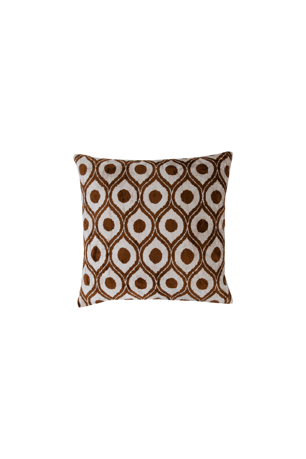 La Casa Antica-İpek Kadife İkat Yastık Kılıfı (50x50cm)-Yastık Kılıfı-1-Milagron.com