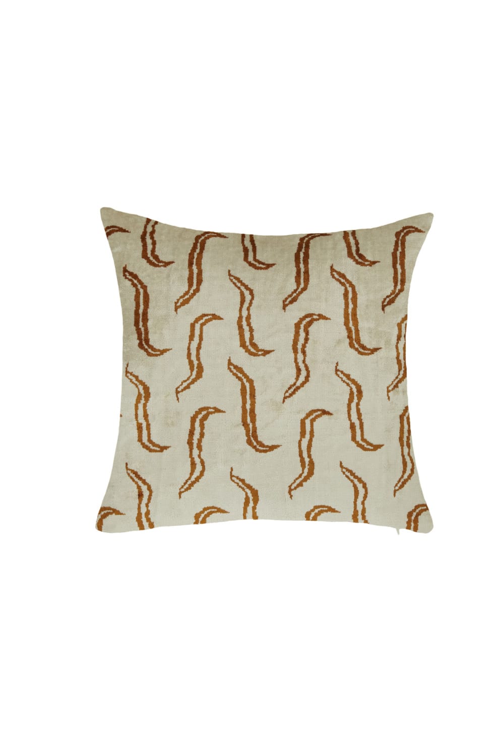 La Casa Antica-İpek Kadife İkat Yastık Kılıfı (50x50cm)-Yastık Kılıfı-1-Milagron.com