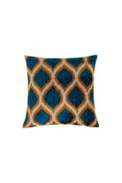 La Casa Antica-İpek Kadife İkat Yastık Kılıfı (50x50cm)-Yastık Kılıfı-1-Milagron.com