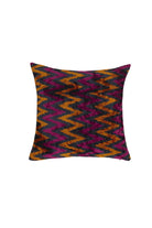 La Casa Antica-İpek Kadife İkat Yastık Kılıfı (50x50cm)-Yastık Kılıfı-1-Milagron.com