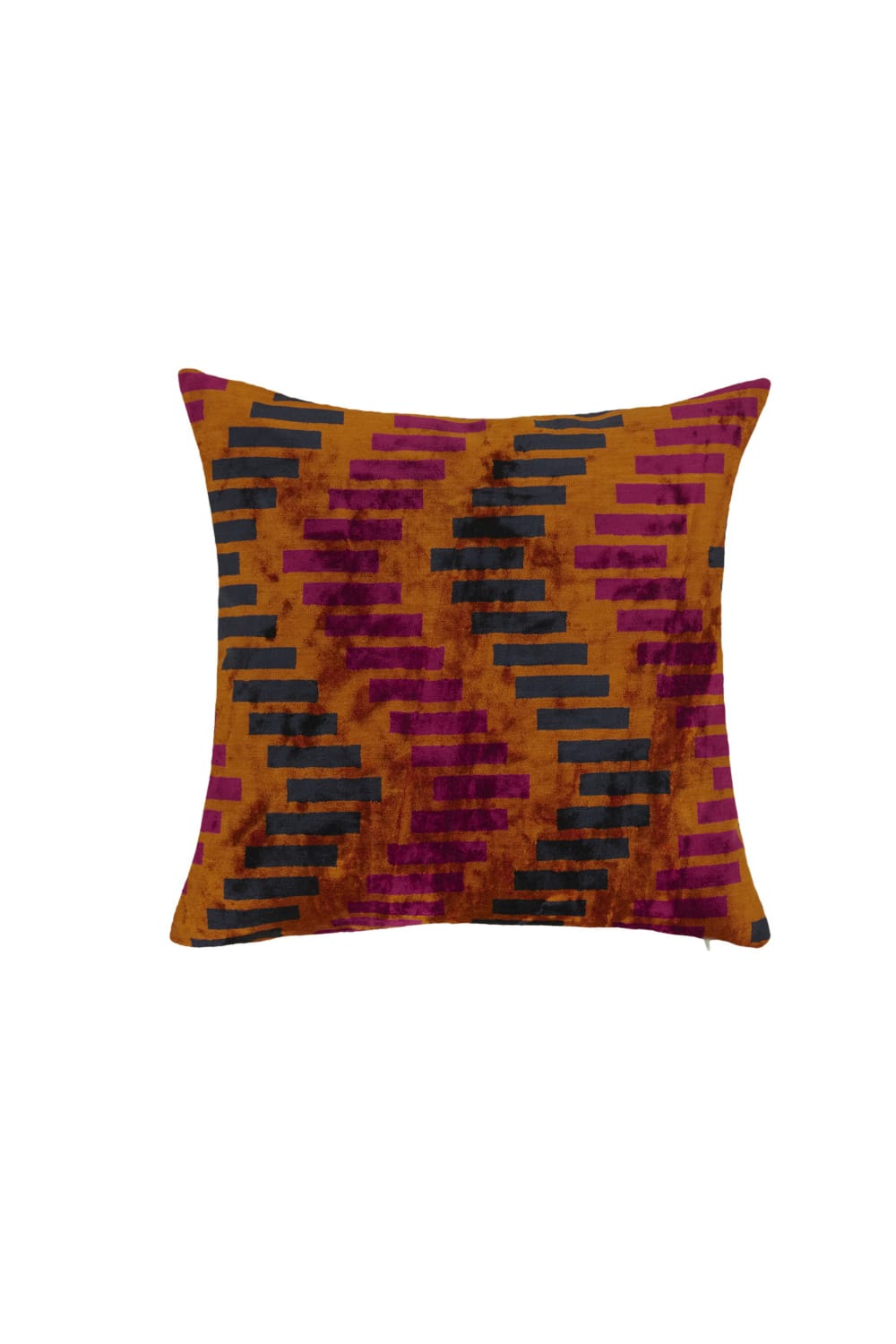 La Casa Antica-İpek Kadife İkat Yastık Kılıfı (50x50cm)-Yastık Kılıfı-1-Milagron.com