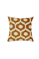 La Casa Antica-İpek Kadife İkat Yastık Kılıfı (50x50cm)-Yastık Kılıfı-1-Milagron.com