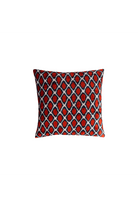 La Casa Antica-İpek Kadife İkat Yastık Kılıfı (50x50cm)-Yastık Kılıfı-1-Milagron.com