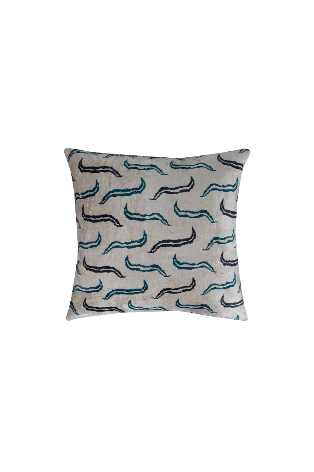 La Casa Antica-İpek Kadife İkat Yastık Kılıfı (50x50cm)-Yastık Kılıfı-1-Milagron.com