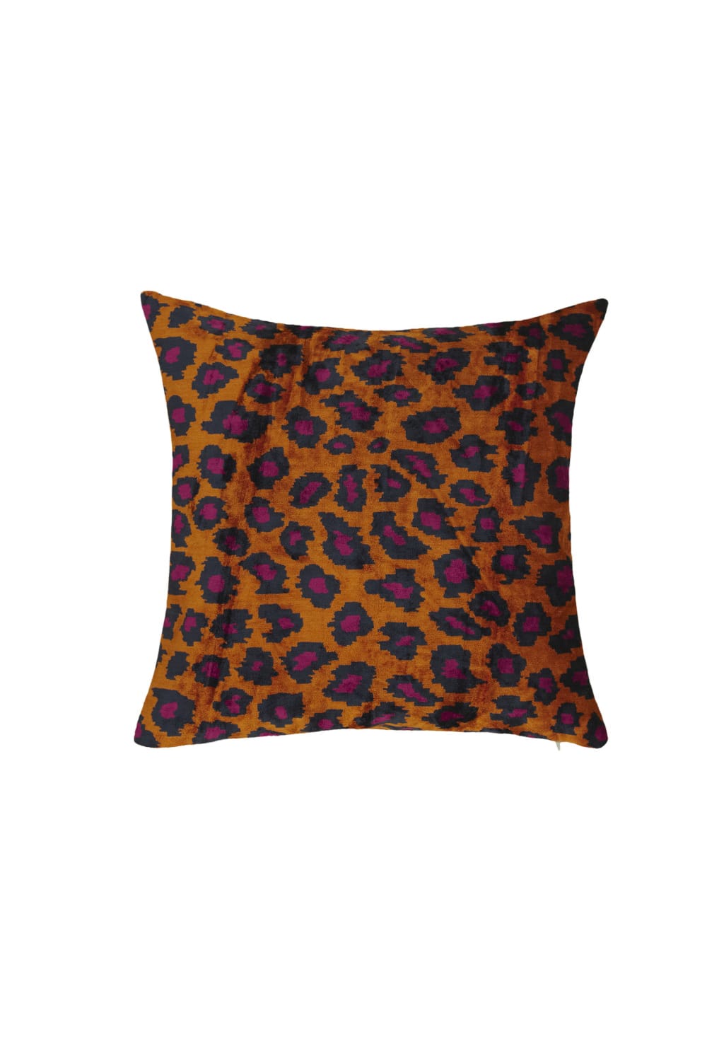 La Casa Antica-İpek Kadife İkat Yastık Kılıfı (50x50cm)-Yastık Kılıfı-1-Milagron.com