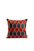 La Casa Antica-İpek Kadife İkat Yastık Kılıfı (50x50cm)-Yastık Kılıfı-1-Milagron.com