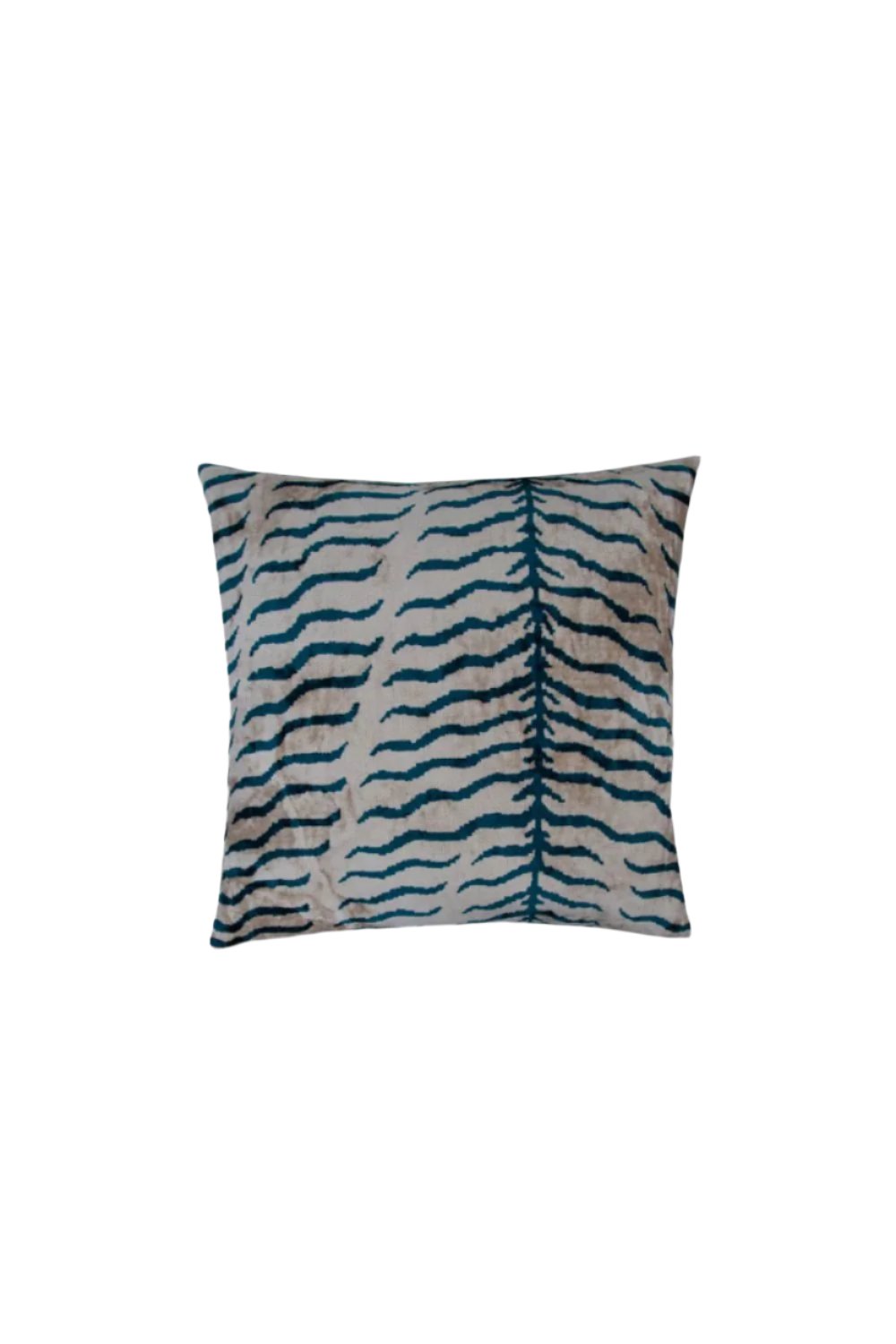 La Casa Antica-İpek Kadife İkat Yastık Kılıfı (50x50cm)-Yastık Kılıfı-1-Milagron.com