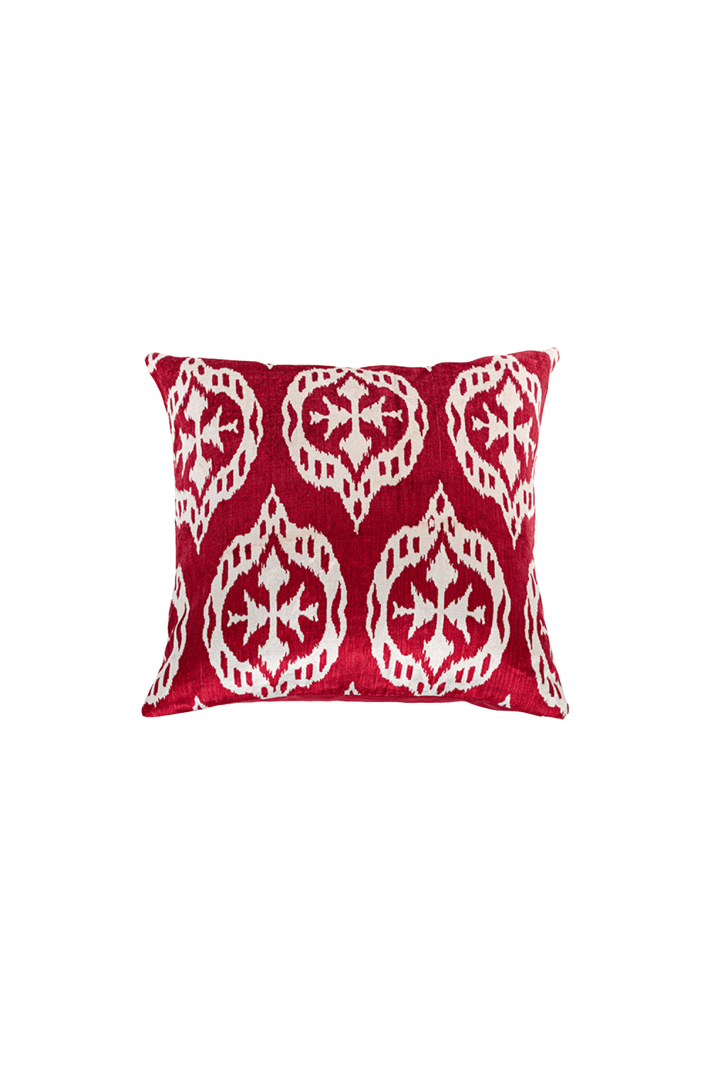 La Casa Antica-İpek Kadife İkat Yastık Kılıfı (50x50cm)-Yastık Kılıfı-1-Milagron.com