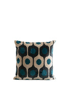 La Casa Antica-İpek Kadife İkat Yastık Kılıfı (50x50cm)-Yastık Kılıfı-1-Milagron.com