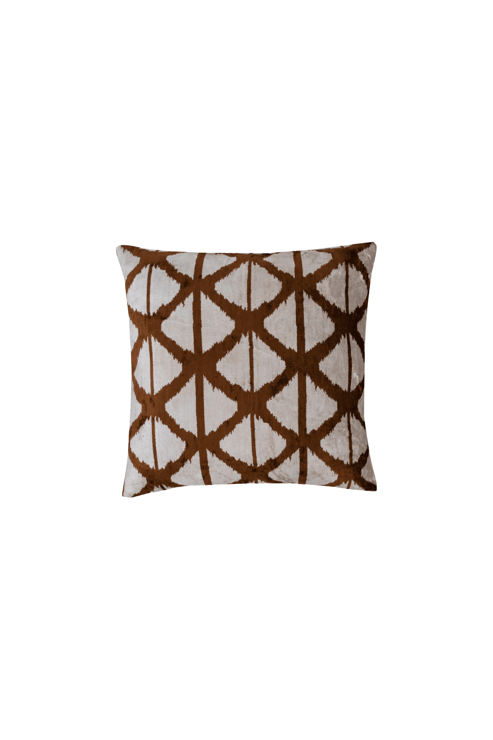 La Casa Antica-İpek Kadife İkat Yastık Kılıfı (50x50cm)-Yastık Kılıfı-1-Milagron.com