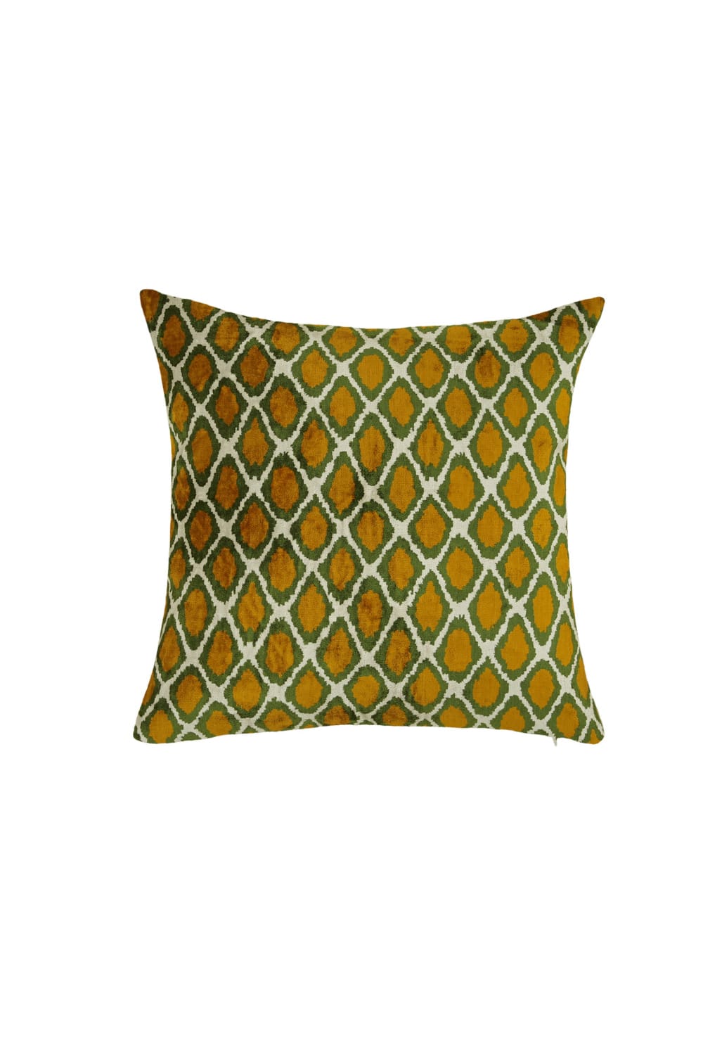 La Casa Antica-İpek Kadife İkat Yastık Kılıfı (50x50cm)-Yastık Kılıfı-1-Milagron.com