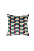 La Casa Antica-İpek Kadife İkat Yastık Kılıfı (50x50cm)-Yastık Kılıfı-1-Milagron.com