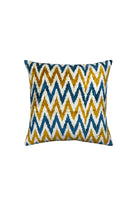 La Casa Antica-İpek Kadife İkat Yastık Kılıfı (50x50cm)-Yastık Kılıfı-1-Milagron.com