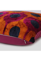 La Casa Antica-İpek Kadife İkat Yastık Kılıfı (50x50cm)-Yastık Kılıfı-2-Milagron.com