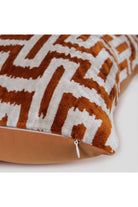 La Casa Antica-İpek Kadife İkat Yastık Kılıfı (50x50cm)-Yastık Kılıfı-2-Milagron.com