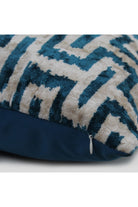 La Casa Antica-İpek Kadife İkat Yastık Kılıfı (50x50cm)-Yastık Kılıfı-2-Milagron.com