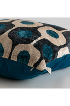 La Casa Antica-İpek Kadife İkat Yastık Kılıfı (50x50cm)-Yastık Kılıfı-2-Milagron.com