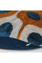 La Casa Antica-İpek Kadife İkat Yastık Kılıfı (50x50cm)-Yastık Kılıfı-2-Milagron.com