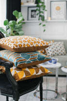 La Casa Antica-İpek Kadife İkat Yastık Kılıfı (50x50cm)-Yastık Kılıfı-3-Milagron.com