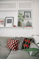 La Casa Antica-İpek Kadife İkat Yastık Kılıfı (50x50cm)-Yastık Kılıfı-4-Milagron.com