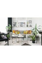 La Casa Antica-İpek Kadife İkat Yastık Kılıfı (50x50cm)-Yastık Kılıfı-4-Milagron.com