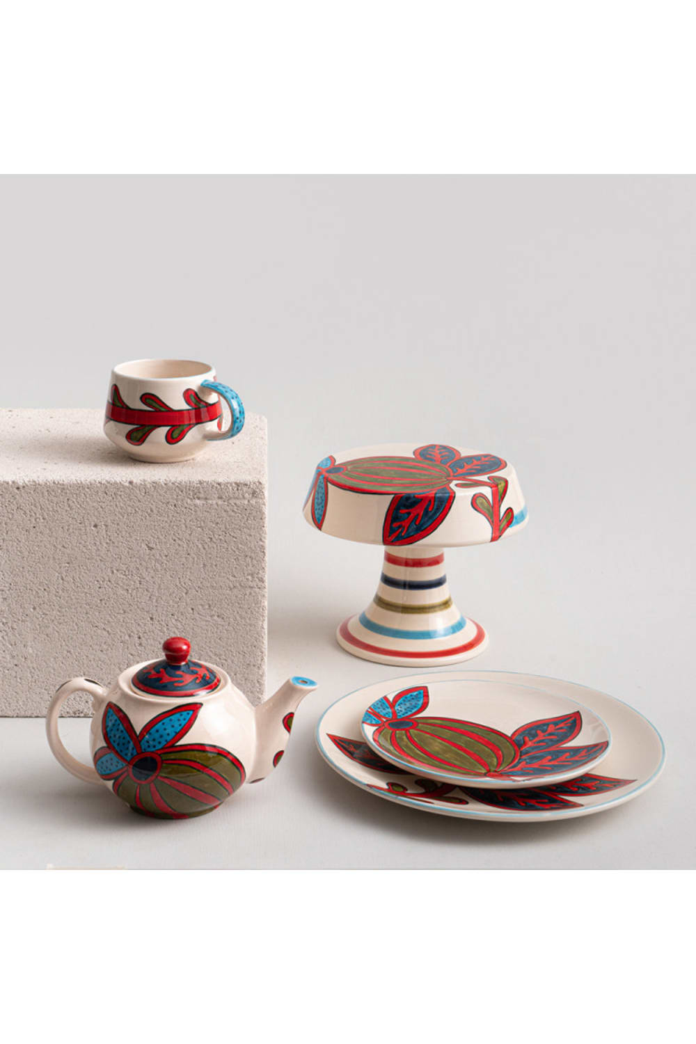 La Casa Antica-Seramik Tatlı Tabağı 20 Cm-Tabak & Kase-2-Milagron.com