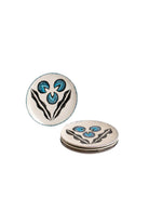 La Casa Antica-Seramik Tatlı Tabağı Seti 6 Chintamani Mavi-Tabak & Kase-1-Milagron.com