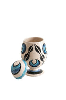 La Casa Antica-Seramik Yumurta Vazo Chintamani Mavi 25cm-Vazo-2-Milagron.com