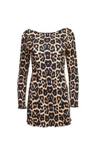 Almeida Leopar Desenli Mini Elbise