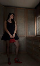 Black Muse Dokuma Balon Etekli Elbise