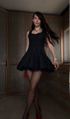 Black Muse Dokuma Balon Etekli Elbise
