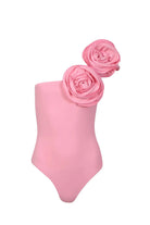 Flora Gül Detaylı Kolsuz Bodysuit