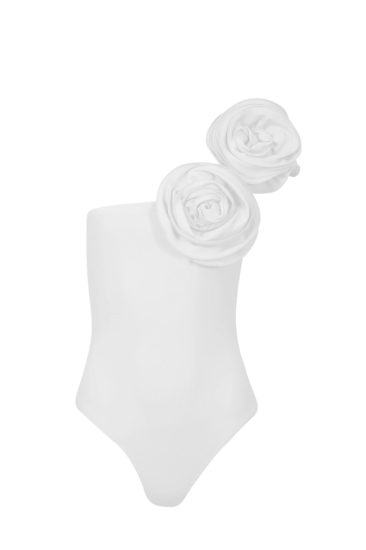 Flora Gül Detaylı Kolsuz Bodysuit