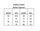 Marelle Sırt Dekolteli Jarse Body