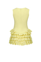 Sardinya Halter Yaka Fırfırlı Şortlu Elbise