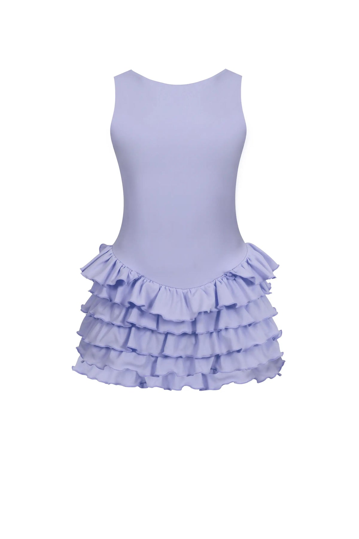 Sardinya Halter Yaka Fırfırlı Şortlu Elbise
