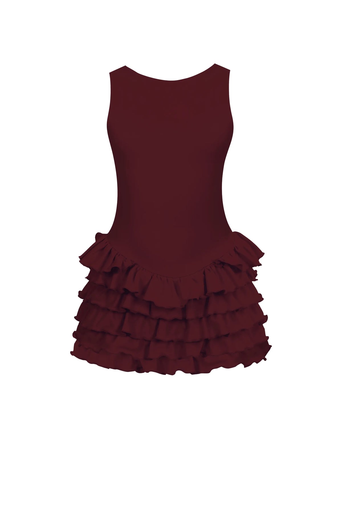 Sardinya Halter Yaka Fırfırlı Şortlu Elbise