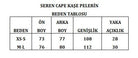 Seren Dik Yaka Kaşe Pelerin - 12