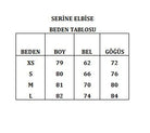 Kare Yaka Kalın Askılı Yanları Büzgülü Kloş Mini Elbise - 4
