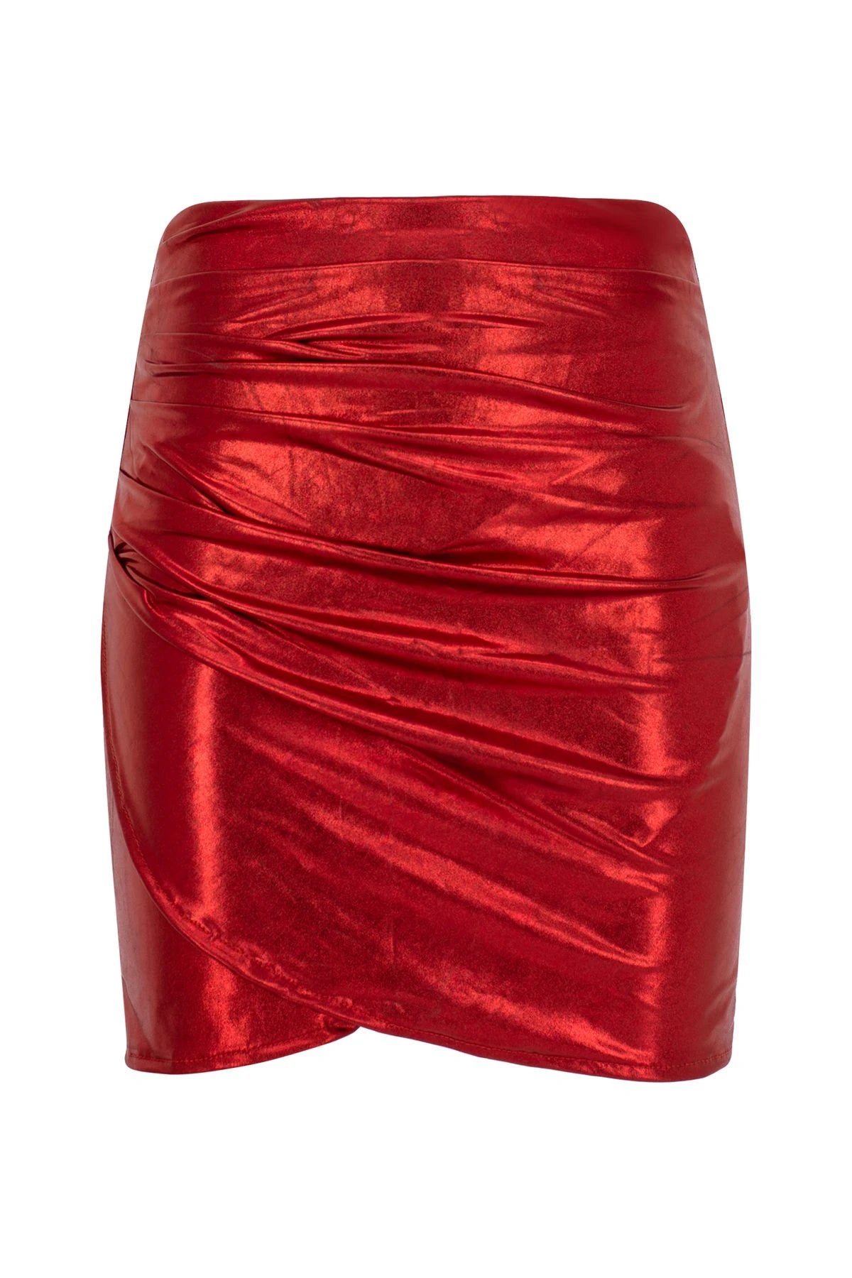 Shine Simli Parlak Mini Etek