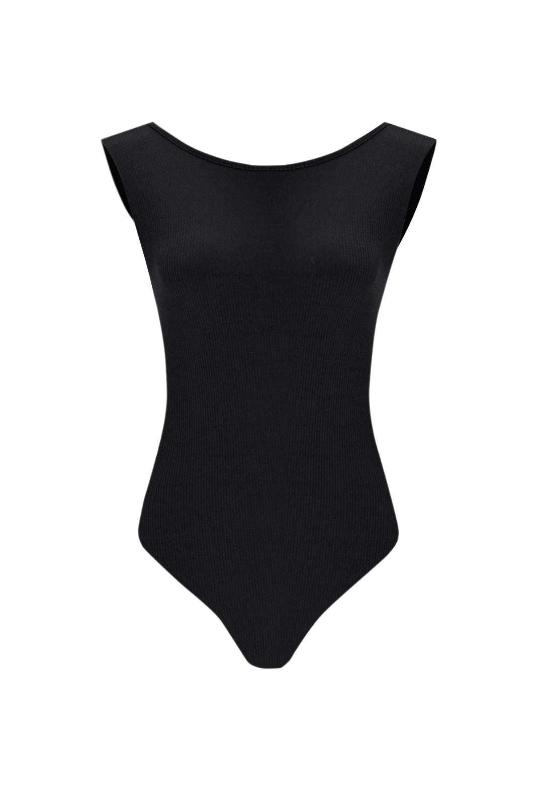 Com Sırt Dekolteli Kolsuz Kaşkorse Çıtçıtlı Body