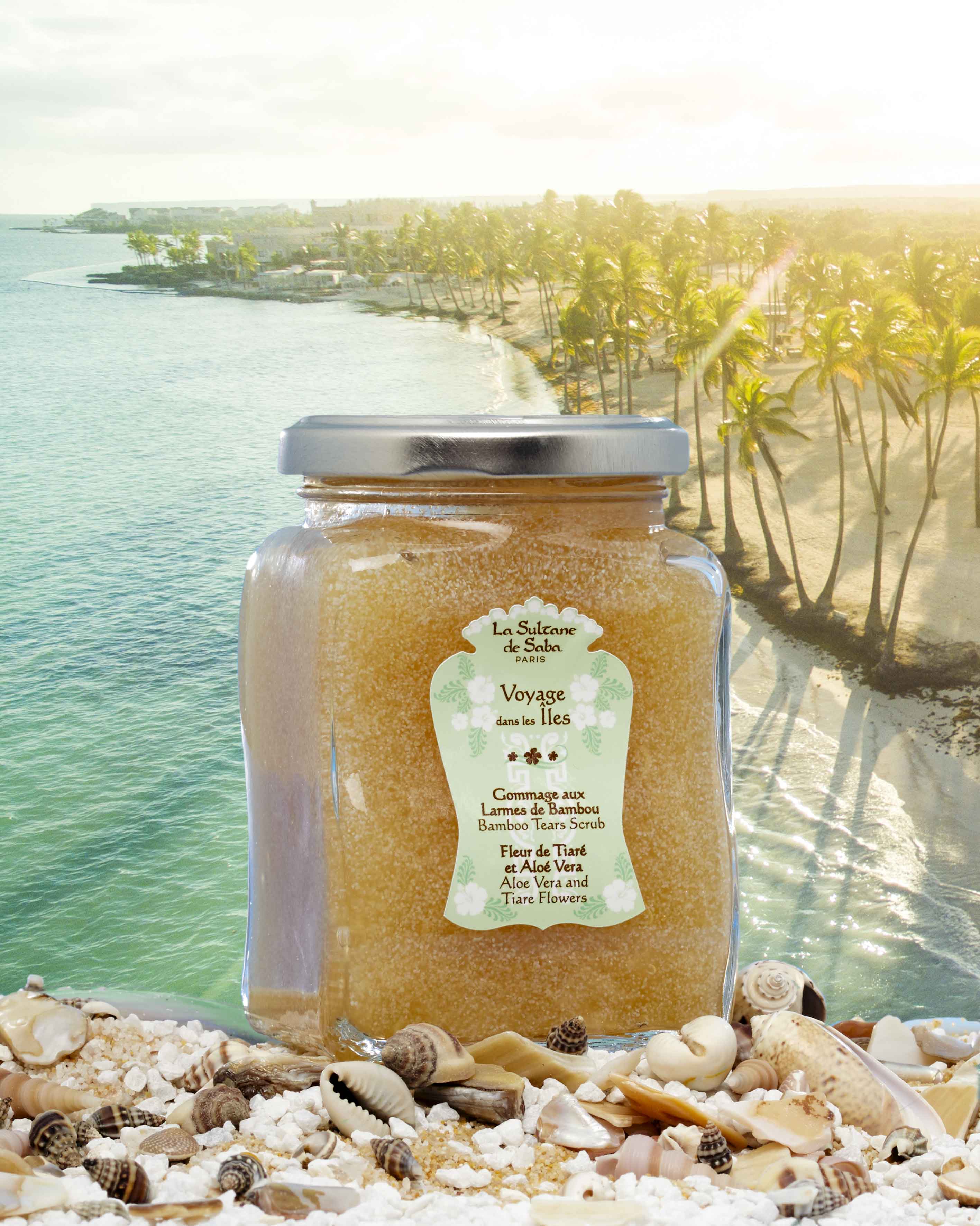 La Sultane De Saba-Bamboo Tears Scrub Aloe Vera And Tiare Flower - Tahiti-Peeling-2-Milagron.com