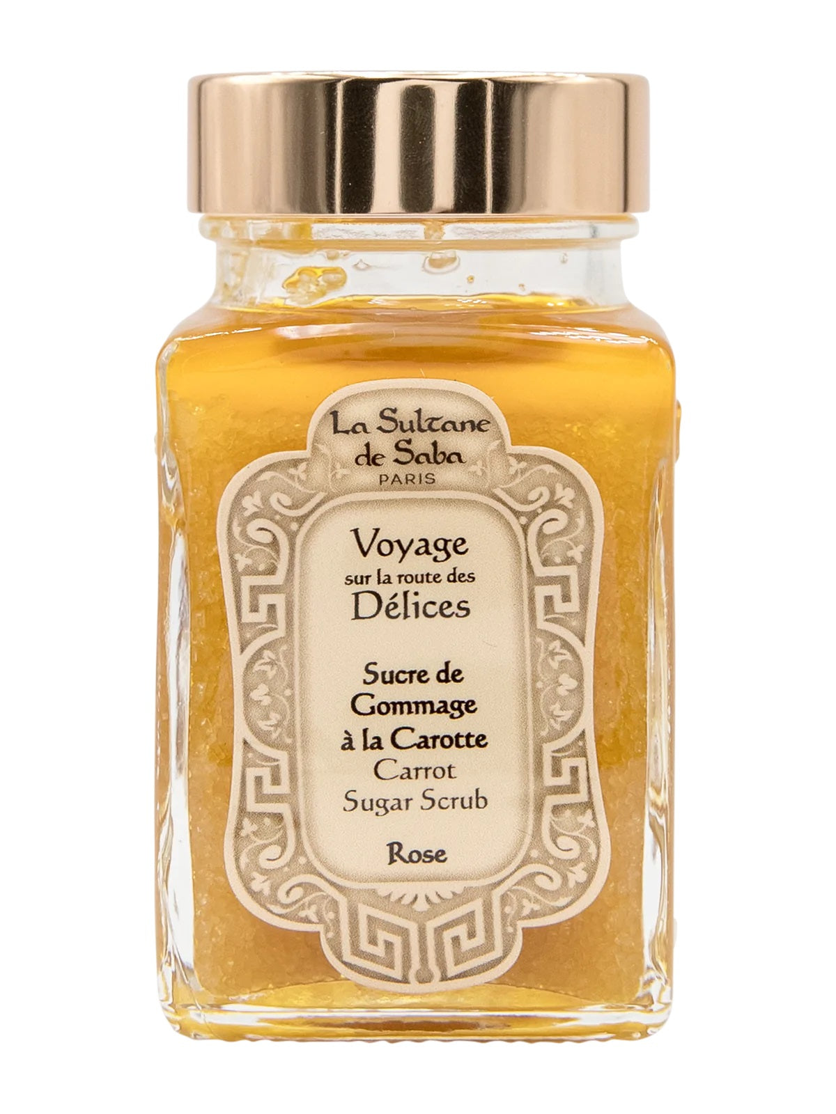 La Sultane De Saba-Carrot Sugar Scrub Rose Fragrance-Peeling-1-Milagron.com