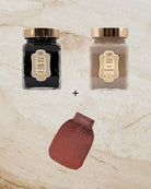 La Sultane De Saba-Hammam Essentials Set: Black Soap + Rassoul + Kessa Glove-1-Milagron.com