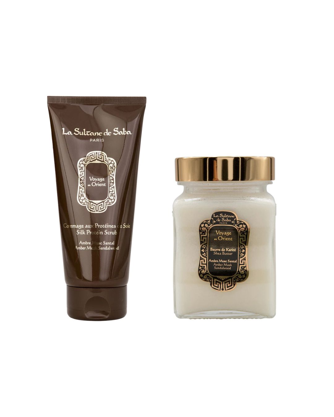 La Sultane De Saba-Special Orient Set: Silk Protein Scrub + Shea Butter-1-Milagron.com