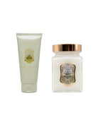 La Sultane De Saba-Special Taj Palace Set: Silk Protein Scrub + Body Balm-1-Milagron.com